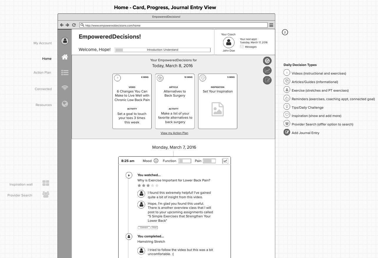EMD Wireframes